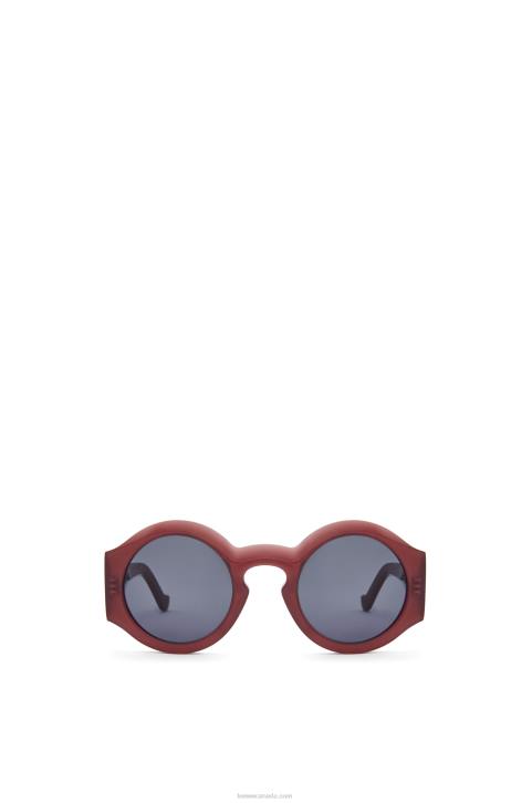 Loewe Curved sunglasses in acetate 688V1442 Women Rust
