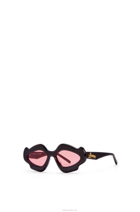 Loewe Flame sunglasses in acetate 688V1465 Women Shiny Black