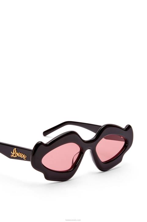 Loewe Flame sunglasses in acetate 688V1465 Women Shiny Black