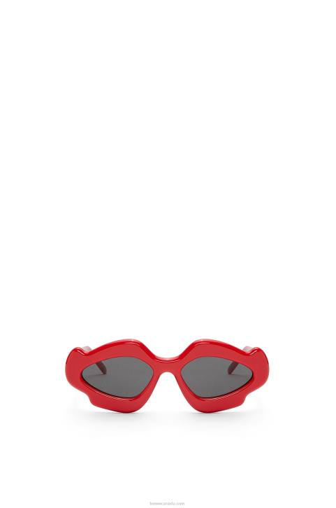 Loewe Flame sunglasses in acetate 688V1467 Women Shiny Red