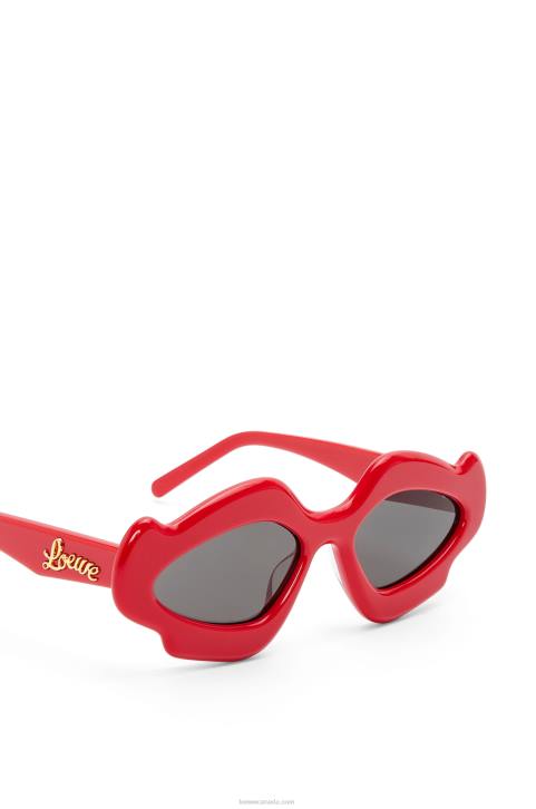 Loewe Flame sunglasses in acetate 688V1467 Women Shiny Red