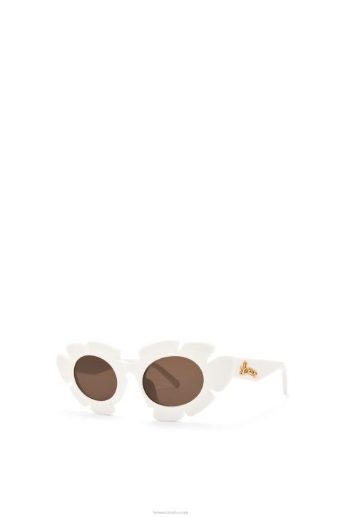 Loewe Flower sunglasses in injected nylon 688V1460 Women Ivory