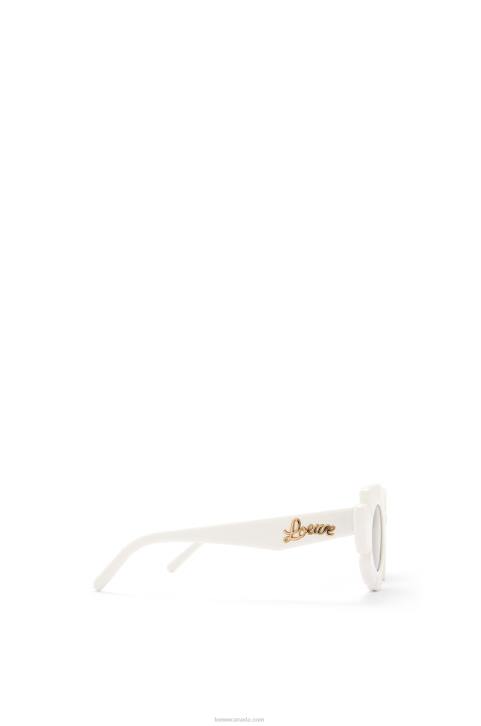 Loewe Flower sunglasses in injected nylon 688V1460 Women Ivory