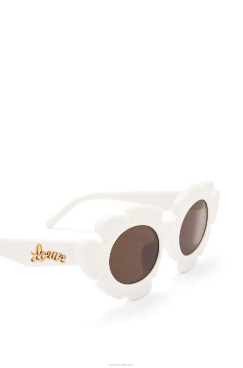 Loewe Flower sunglasses in injected nylon 688V1460 Women Ivory