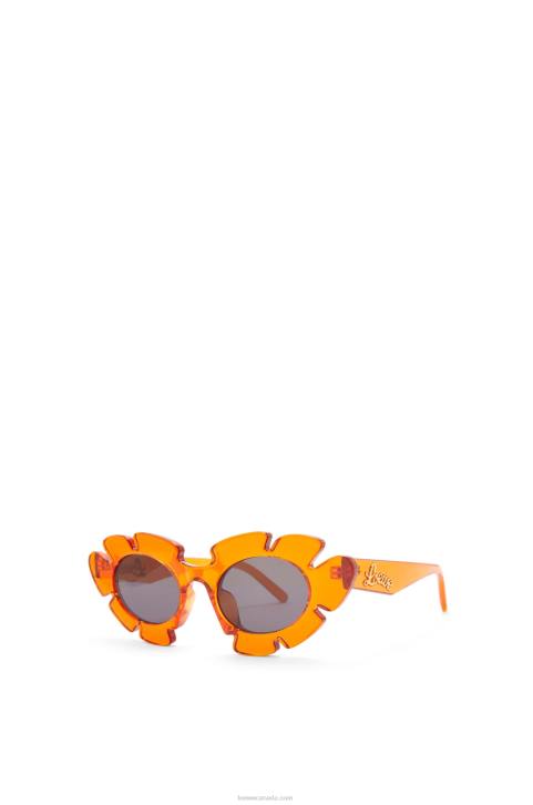 Loewe Flower sunglasses in injected nylon 688V1461 Women Transparent Orange