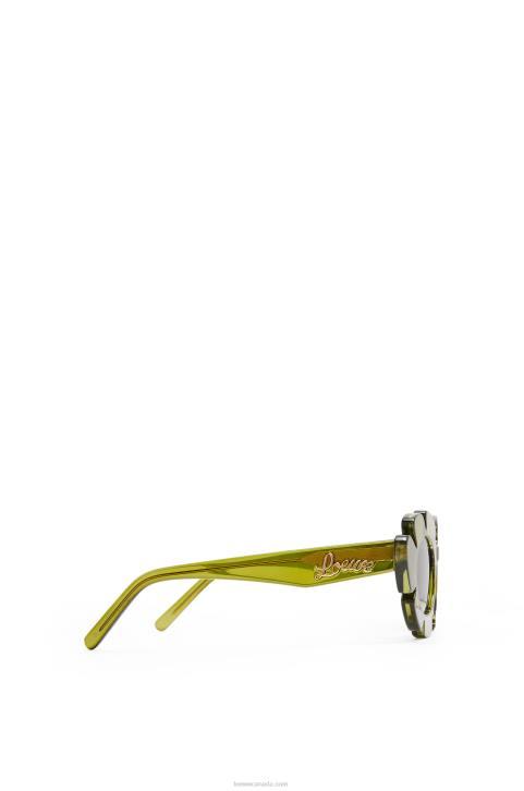 Loewe Flower sunglasses in injected nylon 688V1462 Women Cactus Green