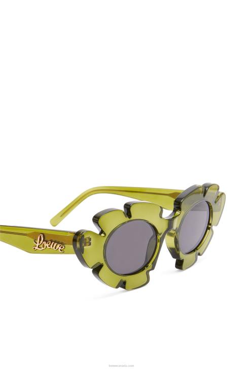 Loewe Flower sunglasses in injected nylon 688V1462 Women Cactus Green