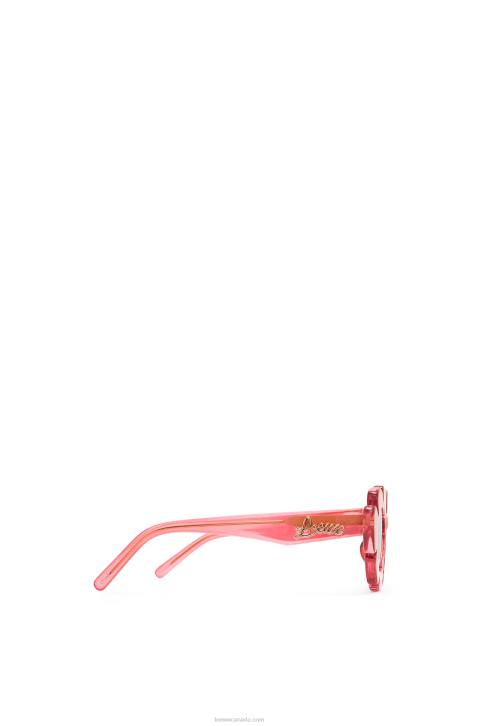 Loewe Flower sunglasses in injected nylon 688V1463 Women Coral Pink