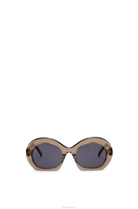 Loewe Half moon sunglasses in acetate 688V1497 Women Khaki Green
