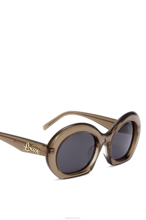 Loewe Half moon sunglasses in acetate 688V1497 Women Khaki Green