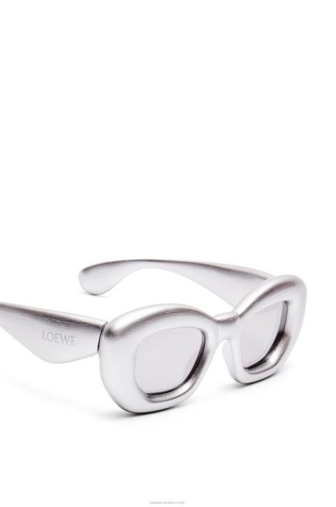 Loewe Inflated butterfly sunglasses in nylon 688V1451 Women Silver/Grey