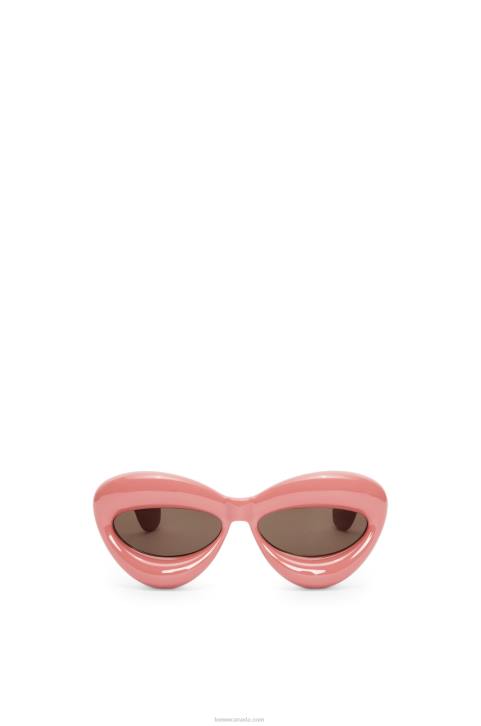 Loewe Inflated cateye sunglasses in nylon 688V1421 Women Dusty Pink
