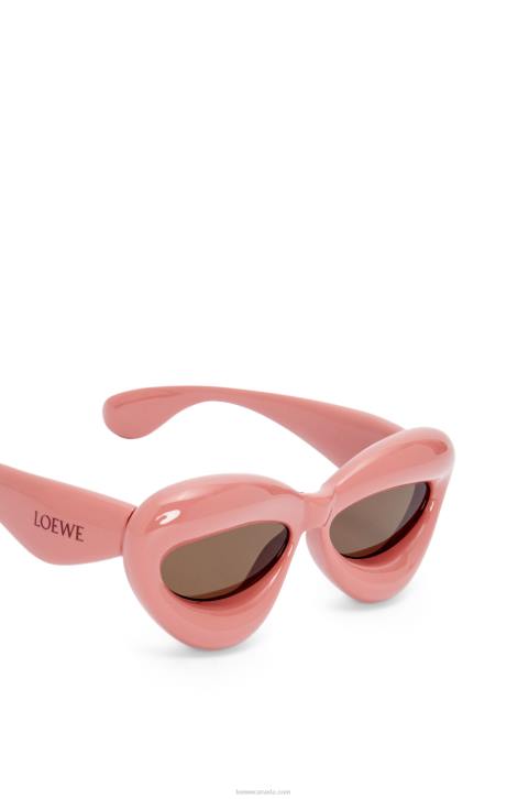 Loewe Inflated cateye sunglasses in nylon 688V1421 Women Dusty Pink