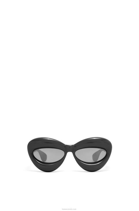 Loewe Inflated cateye sunglasses in nylon 688V1423 Women Black