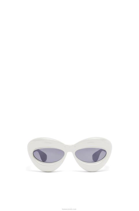 Loewe Inflated cateye sunglasses in nylon 688V1424 Women Grey