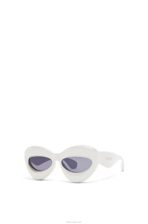 Loewe Inflated cateye sunglasses in nylon 688V1424 Women Grey