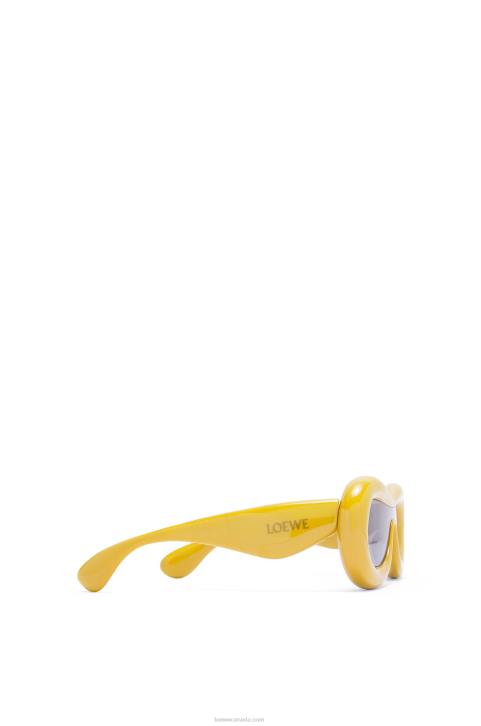 Loewe Inflated mask sunglasses in nylon 688V1500 Women Yellow