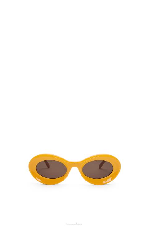 Loewe Loop sunglasses in acetate 688V1456 Women Earth Yellow