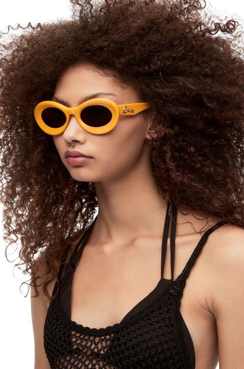 Loewe Loop sunglasses in acetate 688V1456 Women Earth Yellow