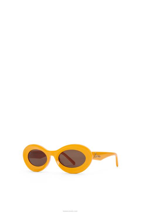 Loewe Loop sunglasses in acetate 688V1456 Women Earth Yellow