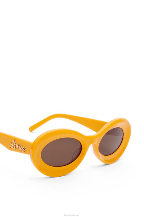 Loewe Loop sunglasses in acetate 688V1456 Women Earth Yellow