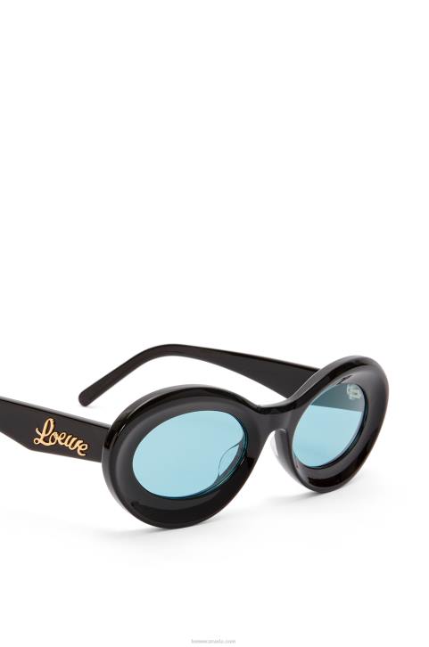Loewe Loop sunglasses in acetate 688V1457 Women Shiny Black