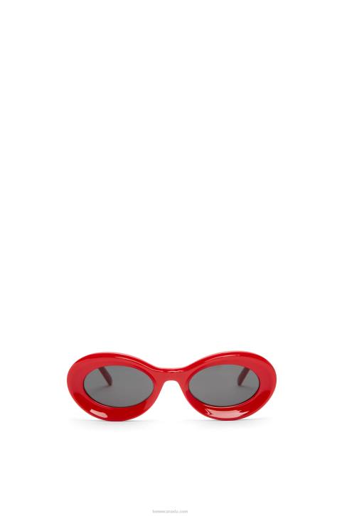 Loewe Loop sunglasses in acetate 688V1458 Women Shiny Red