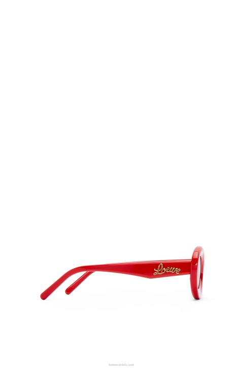 Loewe Loop sunglasses in acetate 688V1458 Women Shiny Red