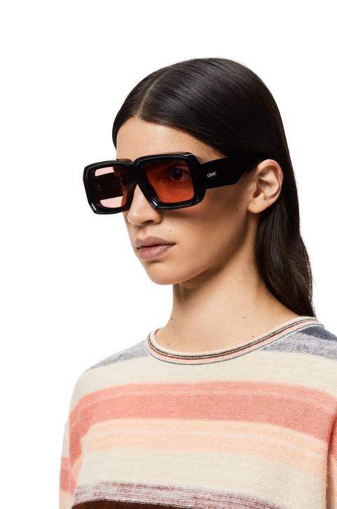 Loewe Paula\'s Ibiza dive in mask sunglasses 688V1471 Women Shiny Black