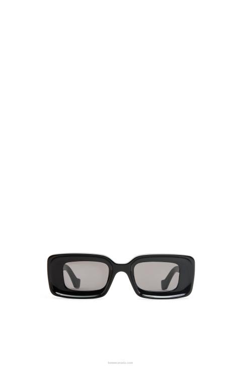 Loewe Rectangular sunglasses in acetate 688V1426 Women Black