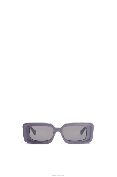 Loewe Rectangular sunglasses in acetate 688V1477 Women Dusty Lilac