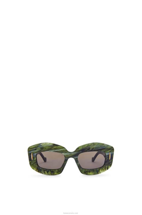 Loewe Screen sunglasses in acetate 688V1431 Women Marble Green