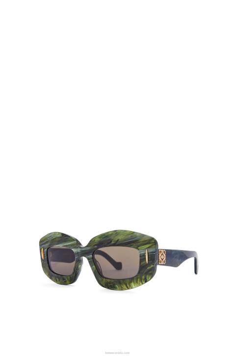 Loewe Screen sunglasses in acetate 688V1431 Women Marble Green