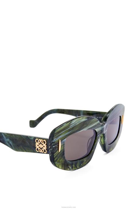 Loewe Screen sunglasses in acetate 688V1431 Women Marble Green