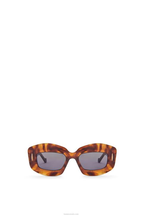 Loewe Screen sunglasses in acetate 688V1432 Women Flamed Havana