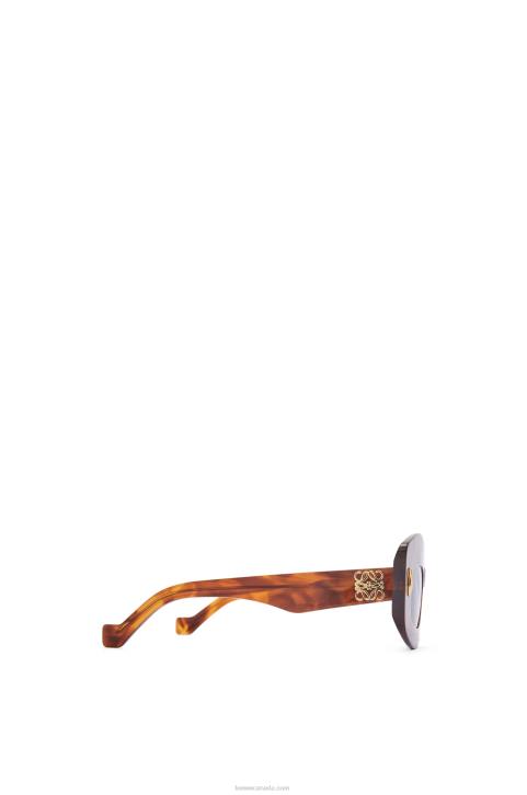 Loewe Screen sunglasses in acetate 688V1432 Women Flamed Havana