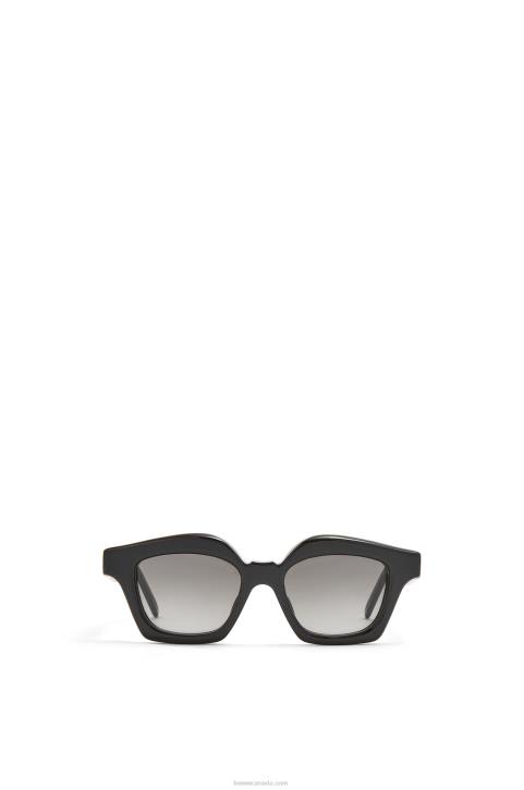 Loewe Small browline sunglasses in acetate 688V1483 Women Shiny Black