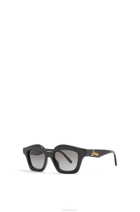 Loewe Small browline sunglasses in acetate 688V1483 Women Shiny Black