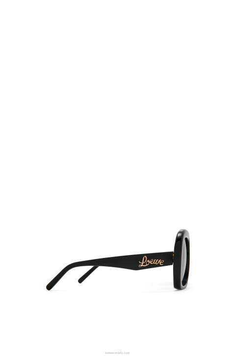 Loewe Square halfmoon sunglasses in acetate 688V1439 Women Black