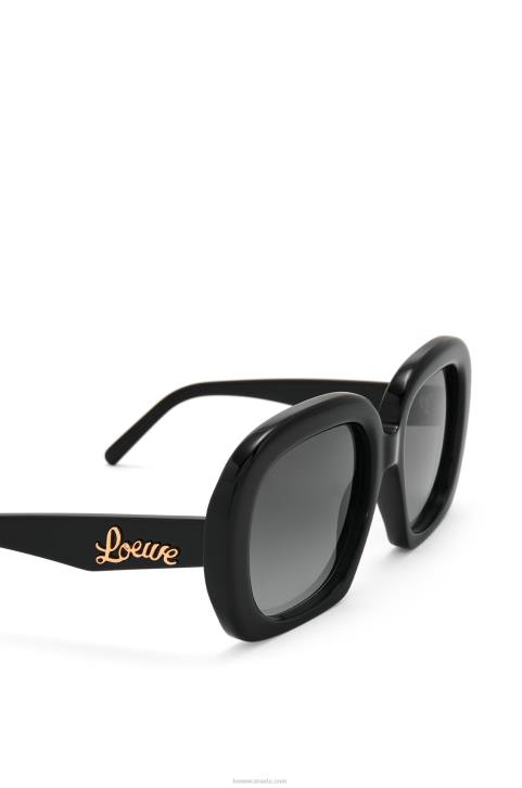 Loewe Square halfmoon sunglasses in acetate 688V1439 Women Black