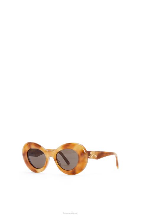 Loewe Wing sunglasses in acetate 688V1433 Women Light Havana