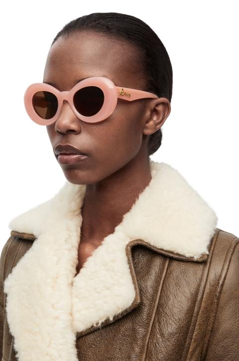 Loewe Wing sunglasses in acetate 688V1434 Women Light Pink
