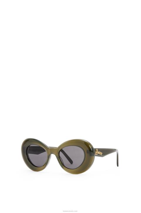 Loewe Wing sunglasses in acetate 688V1435 Women Water Green