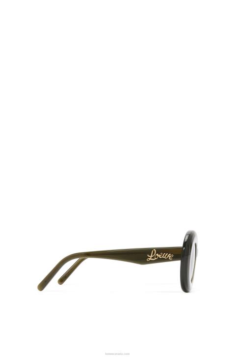 Loewe Wing sunglasses in acetate 688V1435 Women Water Green