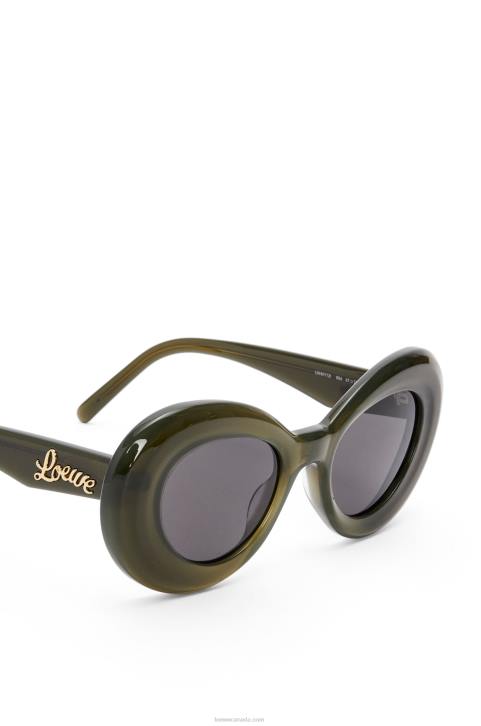 Loewe Wing sunglasses in acetate 688V1435 Women Water Green