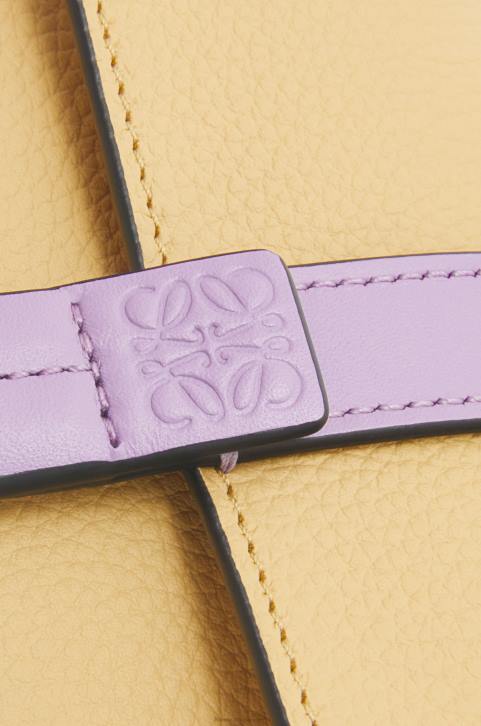 Loewe Small vertical wallet in soft grained calfskin 688V1267 Women Dark Butter/Mauve