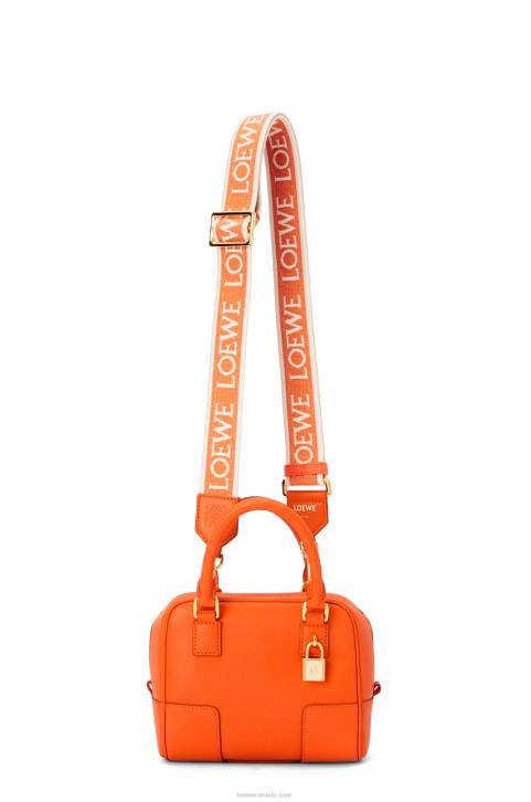 Loewe Amazona 16 Square bag in nappa calfskin 688V145 Women Orange