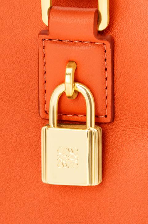 Loewe Amazona 16 Square bag in nappa calfskin 688V145 Women Orange
