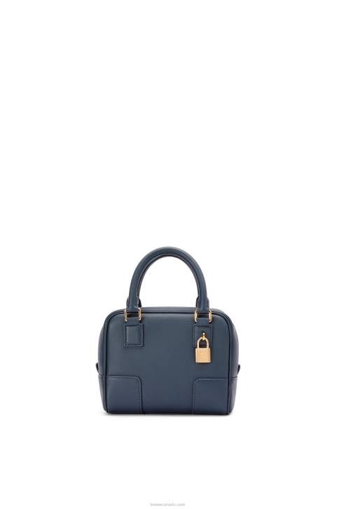 Loewe Amazona 16 Square bag in nappa calfskin 688V158 Women Onyx Blue