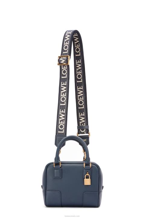 Loewe Amazona 16 Square bag in nappa calfskin 688V158 Women Onyx Blue